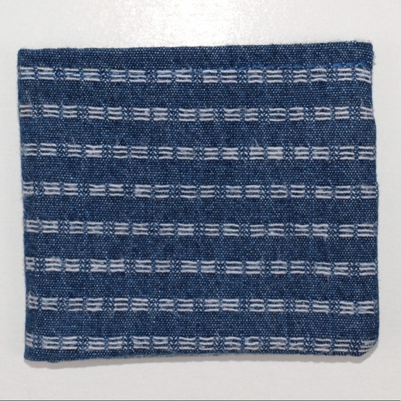 Wallet bifold vintage denim handmade unique - Picture 4 of 5